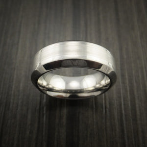 Inconel and Platinum Custom Inlay Men's Ring | Revolution Jewelry