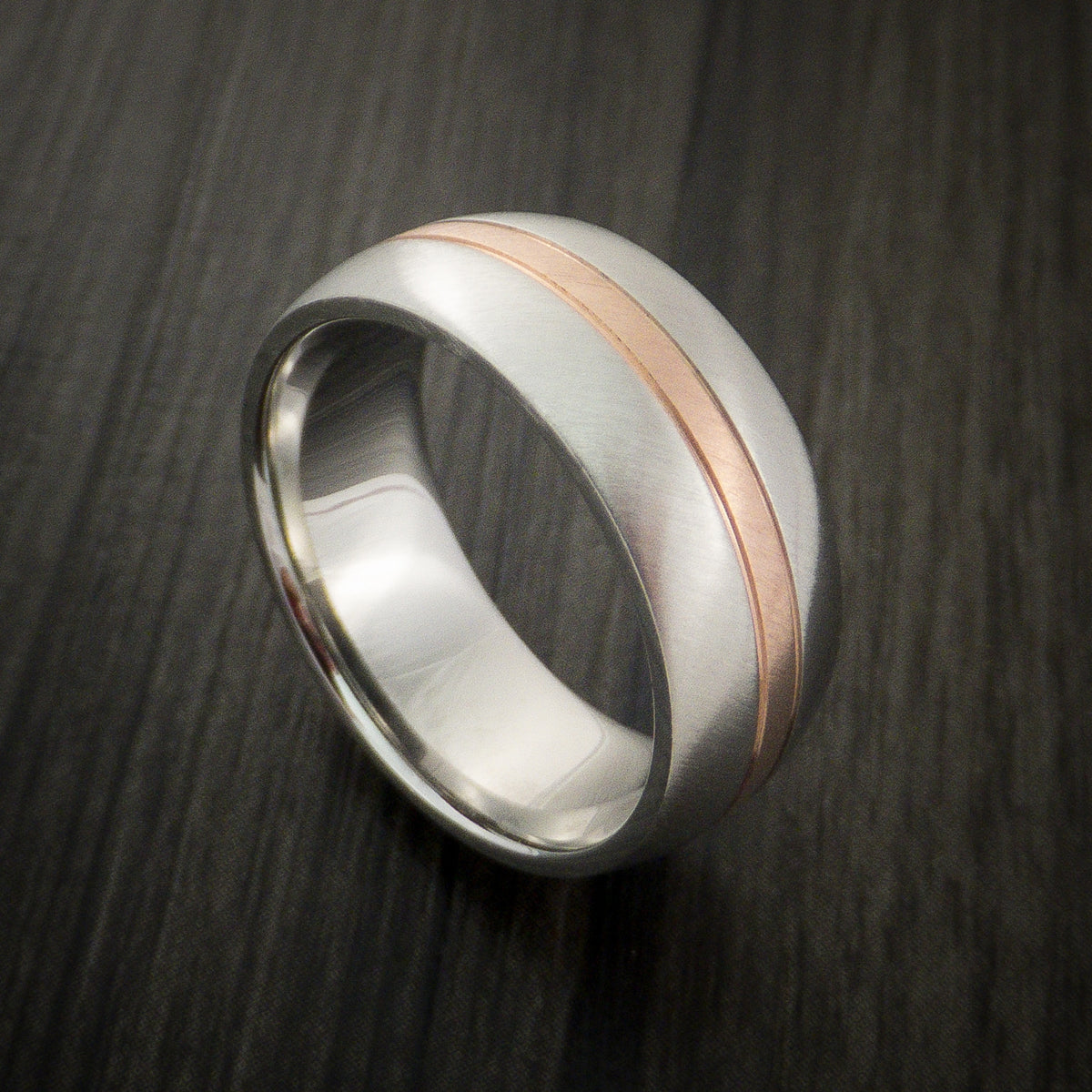 Inconel and 14K Gold Wedding Band Engagement Men's Ring | Revolution ...