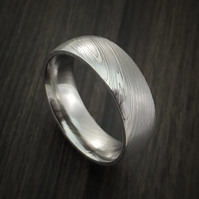 Damascus Steel Ring Wedding Band Custom Made