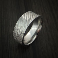 Inconel Tree Bark Band Unique Texture Men's Ring | Revolution Jewelry
