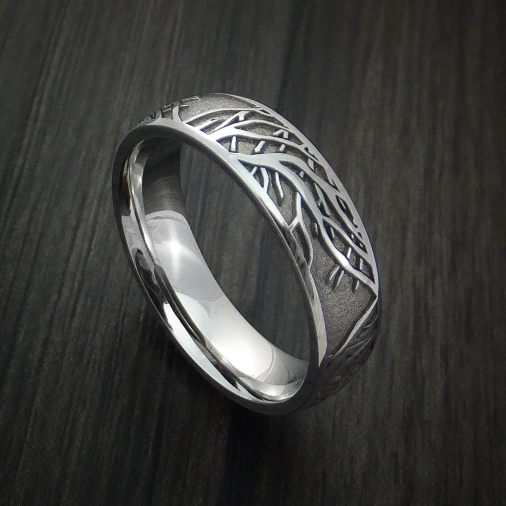 iolom イオロム　Tree Branch Plain Square Ring io-01-216. Tree Branch × Plain Square Ring. Ag950 Rust