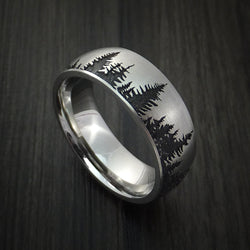 Cobalt Chrome Tree Hunter Ring Custom Made