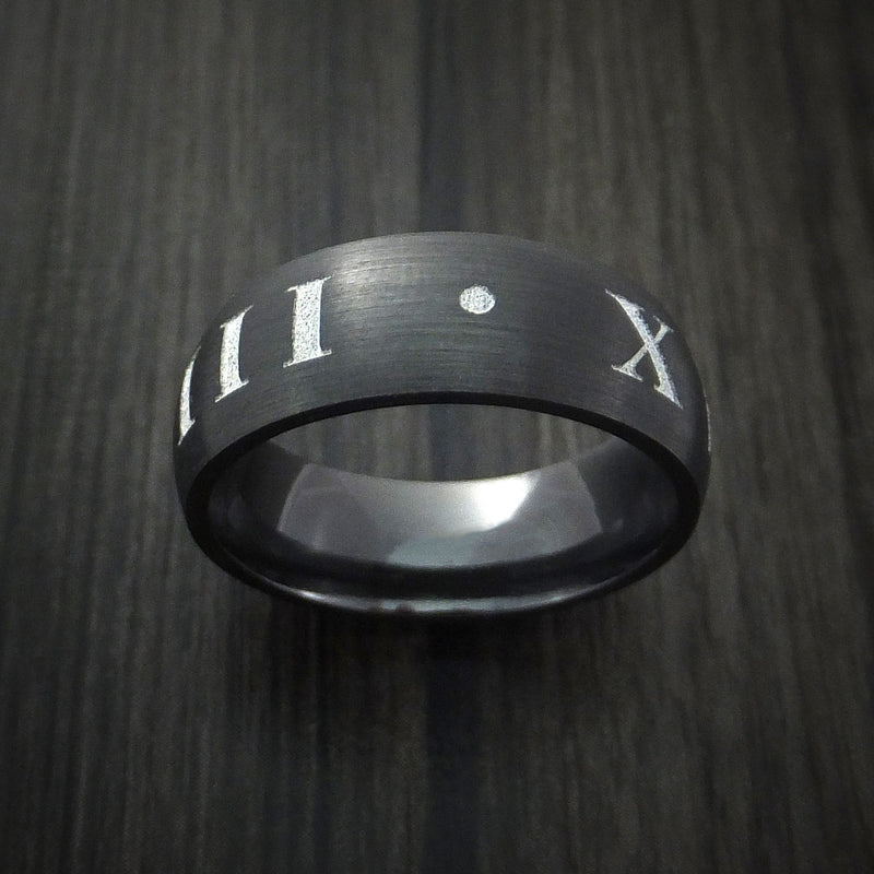 Engraved Roman Numeral Ring – Be Monogrammed