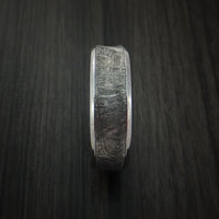 Cobalt Chrome and Gibeon Meteorite Ring Custom Made