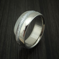 Titanium and Meteorite Channel Band Custom Made Men's Ring | Revolution ...