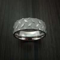 Titanium Diamond Plate Pattern Ring Custom Made