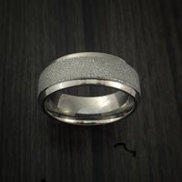 Titanium Wedding Band Engagement Ring Made to Any Sizing and Finish 3-22