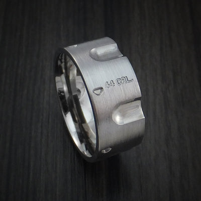 Titanium Revolver Ring .44 Caliber Custom Made Band