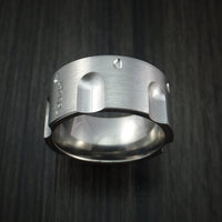 Titanium Revolver Ring .357 Caliber Custom Made Band