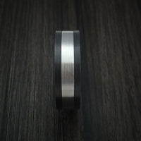 Black Zirconium and Cobalt Chrome Ring Custom Made Wedding Band