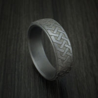 Tantalum Celtic Pattern Band Custom Made Ring by Benchmark