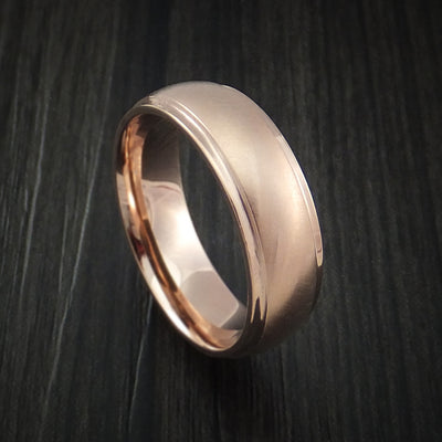 14K Rose Gold Classic Style Wedding Band Custom Made