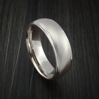 14K White Gold Classic Style Wedding Band Custom Made