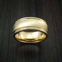 14K Yellow Gold Classic Style Wedding Band Custom Made