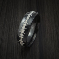 Black Zirconium Custom Sound Wave Ring