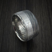 Kuro Damascus Steel and Gibeon Meteorite Custom Made Band