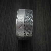 Kuro Damascus Steel and Gibeon Meteorite Custom Made Band