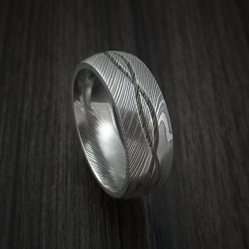 Damascus Steel Celtic Knot Ring Infinity Design Wedding Band