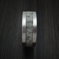 Cobalt Chrome and Antler Ring Custom Made Band