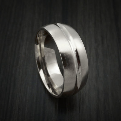 14K White Gold Classic Style Wedding Band Custom Made