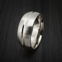 14K White Gold Classic Style Wedding Band Custom Made