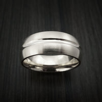 14K White Gold Classic Style Wedding Band Custom Made