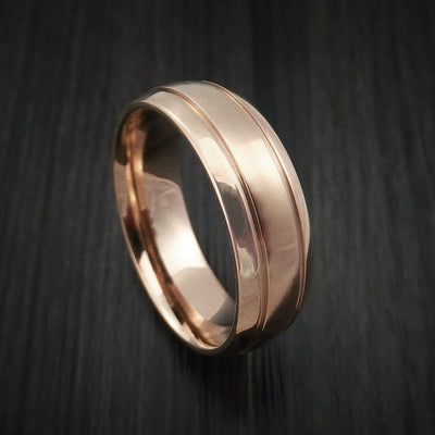 14K Rose Gold Classic Style Wedding Band Custom Made