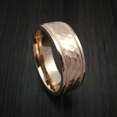 14K Rose Gold Classic Style Wedding Band Custom Made