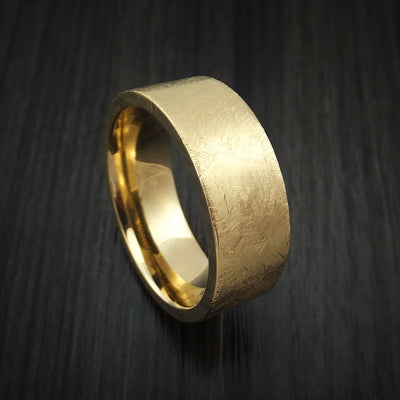 14K Yellow Gold Classic Style Wedding Band Custom Made