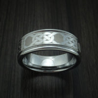 Tungsten Celtic Band Custom Made Ring