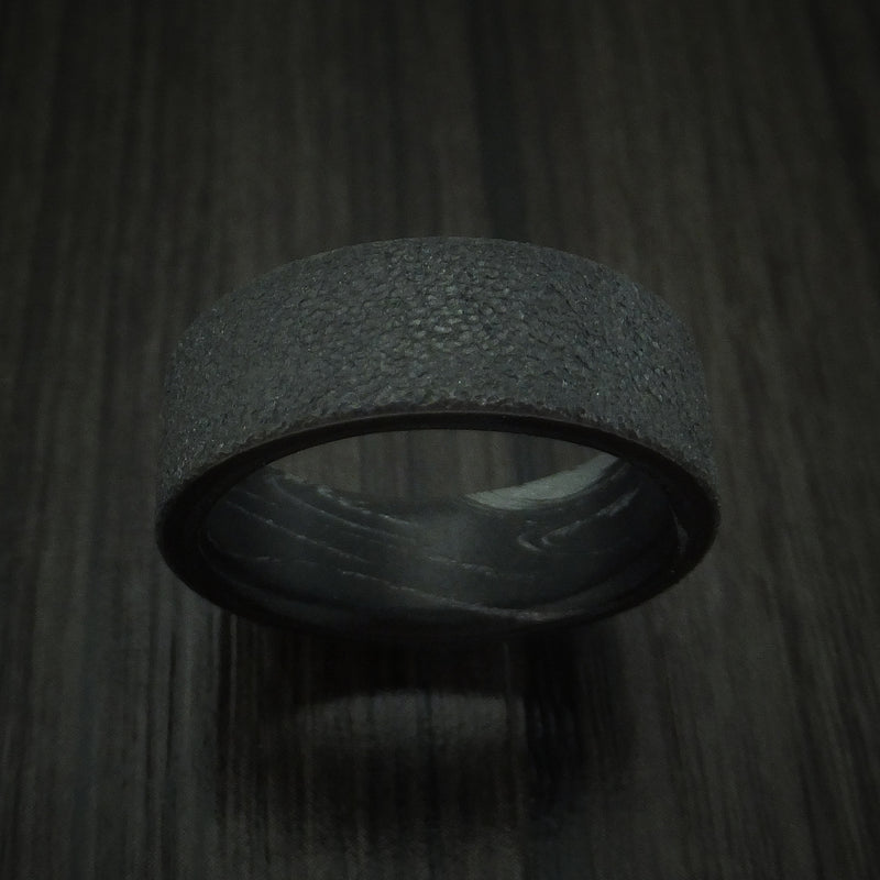 Black Zirconium M3 Mokume Ring Custom Made Band