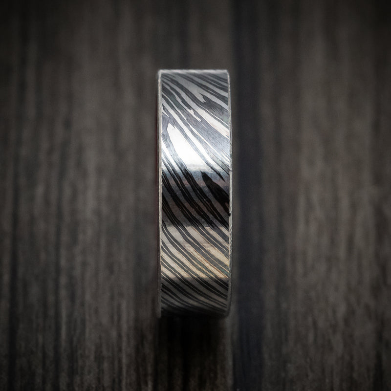 Zircu-Ti Men's Ring with Wood Sleeve Custom Made Band