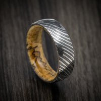 Zircu-Ti Men's Ring with Wood Sleeve Custom Made Band