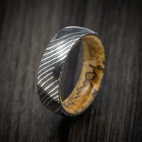 Zircu-Ti Men's Ring with Wood Sleeve Custom Made Band