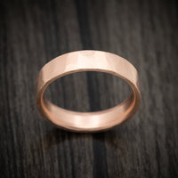 Hand-Forged 14K Gold Ring Custom Made Men's Band