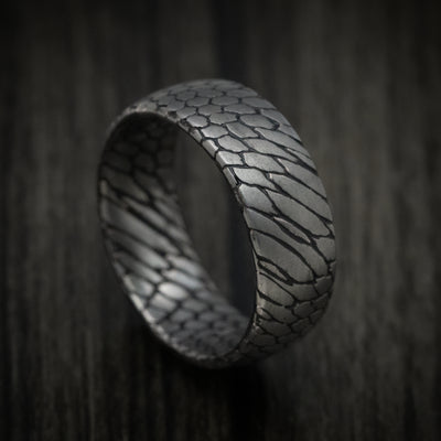 Superconductor Men's Ring with Cerakote Accent Grooves Custom Made Band
