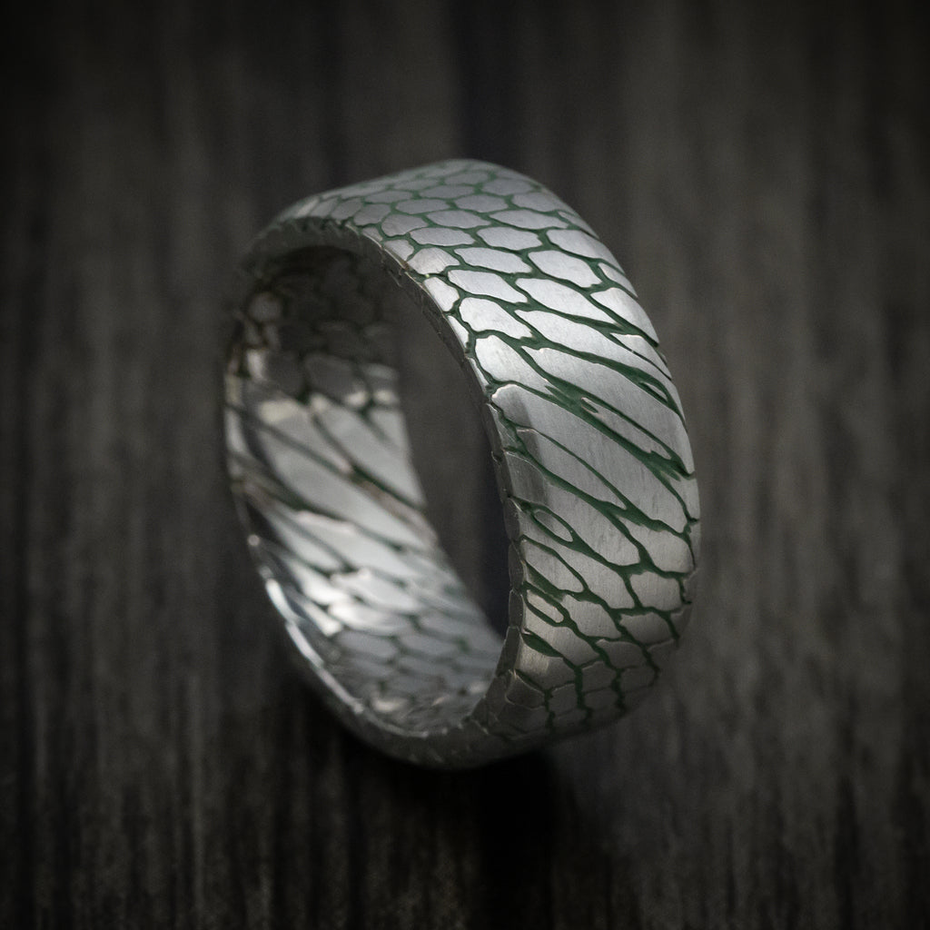 Superconductor Men's Ring with Cerakote Accent Grooves Custom Made