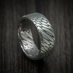 Superconductor Men's Ring with Cerakote Accent Grooves Custom Made Band