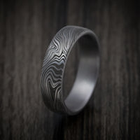Tamascus Tantalum Men's Ring Marble Pattern Custom Made Band