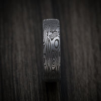 Tamascus Tantalum Men's Ring Vortex Pattern Custom Made Band