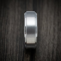 Tungsten Men's Ring with Satin Finish Custom Made Band