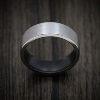 Tantalum Men's Ring with Cerakote Sleeve