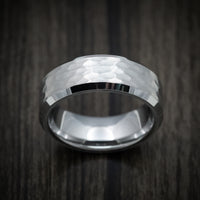 Tungsten Men's Ring with Hammer Finish