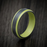 Black Zirconium And Cerakote Men's Ring Custom Made
