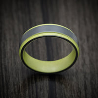 Black Titanium And Cerakote Men's Ring Custom Made