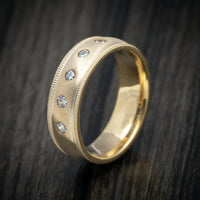 14K Gold and Diamond Men's Ring Custom Made