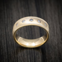 14K Gold and Diamond Men's Ring Custom Made