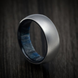 Titanium and DiamondCast Sleeve Men's Ring Custom Made