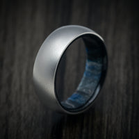 Titanium and DiamondCast Sleeve Men's Ring Custom Made