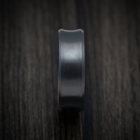 Black Zirconium and DiamondCast Sleeve Men's Ring Custom Made
